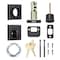 Sure-Loc Hardware Sure-Loc Hardware Modern Square Deadbolt, Flat Black DB201-SMD FBL - alternate 3